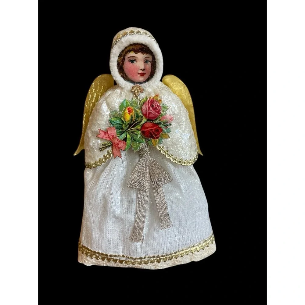 Blumchen Snow‎ Angel Victorian Style Ornament Angelic Topper Little Holly BB117